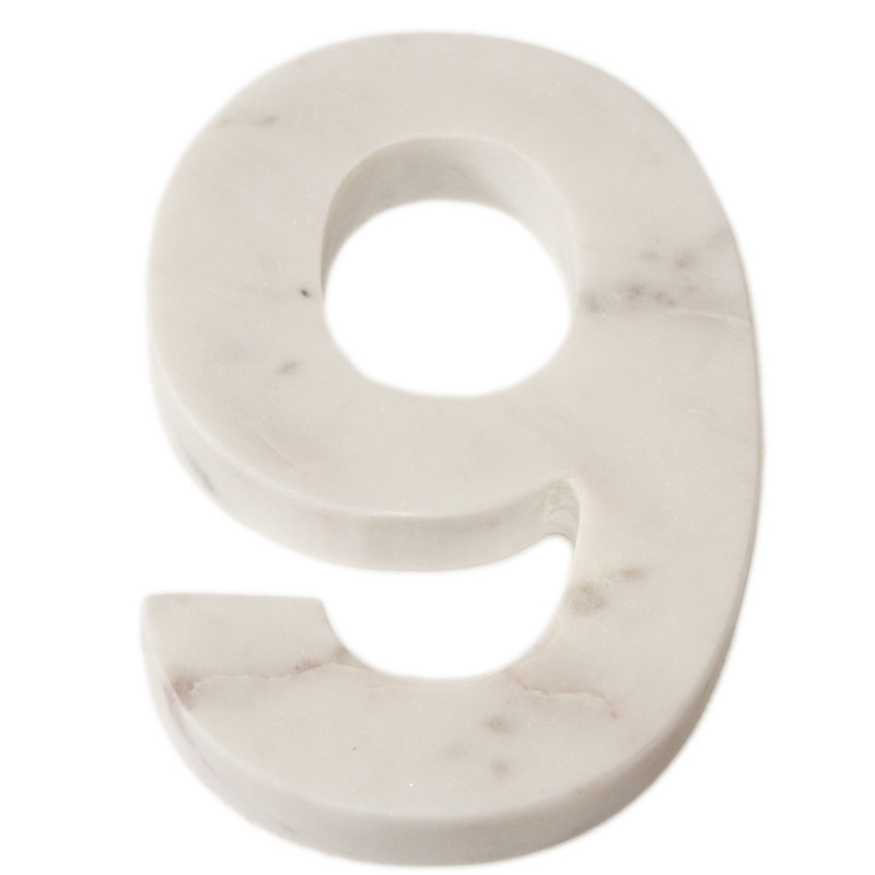 Bloc de lettre marbre helvetica Rania, 9