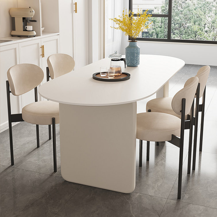 Mobili Fiver, Emma 551 in, Extendable Dining Table, Walnut with White  crossed Legs, Made in Italy