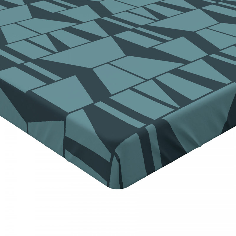 Microfiber Geometric Fitted Sheet, Full Fitted Sheet