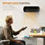 HOMCOM 1000W 6824 BTU Electric Wall Mounted Space Heater with Adjustable Thermostat