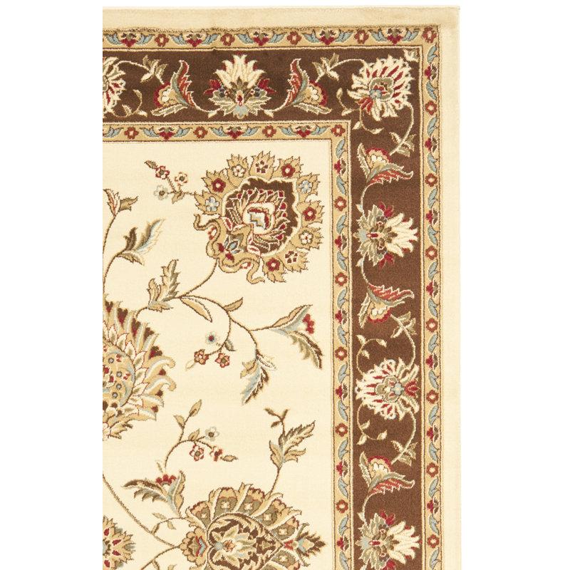 Tapis oriental ivoire / brun Klose, Rectangle 6 pi 7 po x 9 pi 6 po