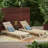 Acacia Wood Chaise Lounge( Set Of 2 )-2018698898-2018698897