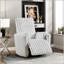 Luxueux fauteuil inclinable et oscillant rembourré en velours côtelé avec coussins assortis pour un confort moderne
