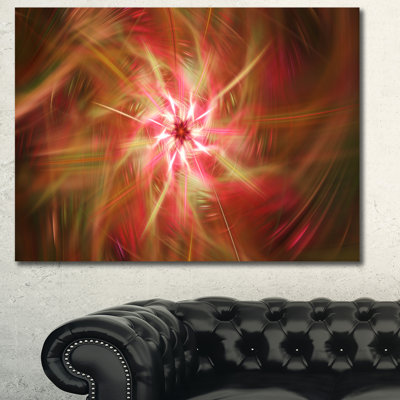 « rotatif brown brillante fireworks », impression sur toile