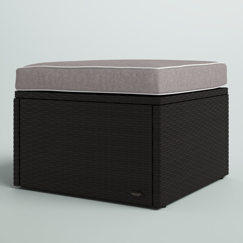 Outdoor Ottoman, Grey