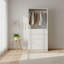 Garde-robe 32 po à quatre tiroirs en bois blanc