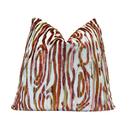 Flow Velvet Throw Pillow Cover