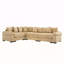 Canapé modulaire surdimensionné surdimensionné en nuage, canapé modulaire convertible avec accoudoirs très larges à assise profonde, 12 coussins décoratifs en velours côtelé de qualité supérieure, conception ergonomique, assemblage facile, pour les salons, chameau-2098833171