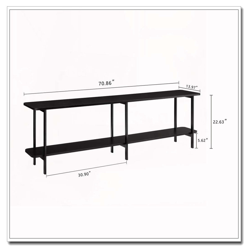 Console 71 po, Noir
