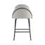 Tabouret de bar en acier inoxydable gris et noir Gracie-1898356507-1898840971