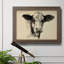 Charcoal Cow II - Peinture sur toile encadrée-750096223