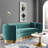 Modway Silver Orchid Perez Curved Velvet Sofa-180261553