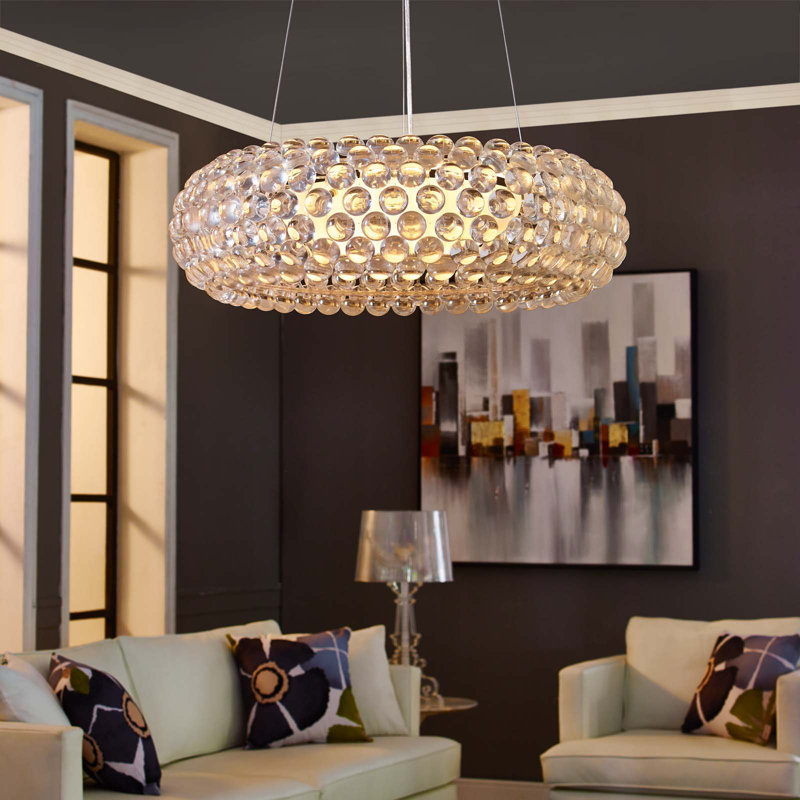 Lustre suspendu 25 po Charlestown, H 68,5 po x l 25 po x P 25 po