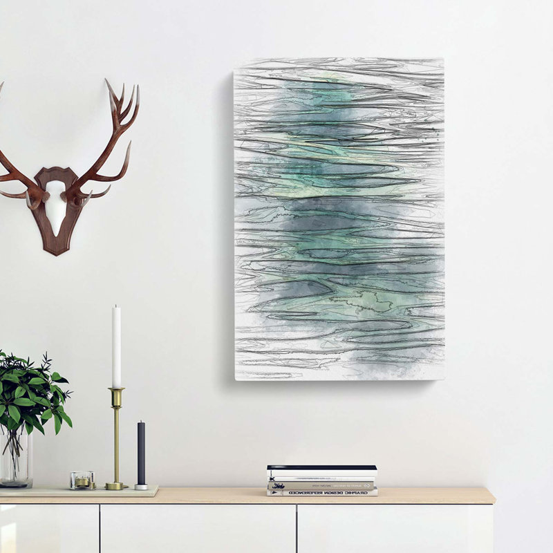 Ocean Ripples In Abstract - Wrapped Canvas, 76cm H x 50cm W x 3cm D