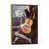 Toile avec cadre or