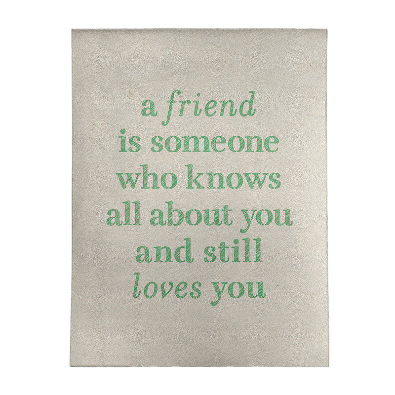 Quotes Chenille Indoor Rug, Rectangle 5' x 7'