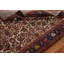 Tapis unique en laine noué à la main de style années 1940 de 3 pi 4 po x 5 pi rouge Schmalling / bleu / brun