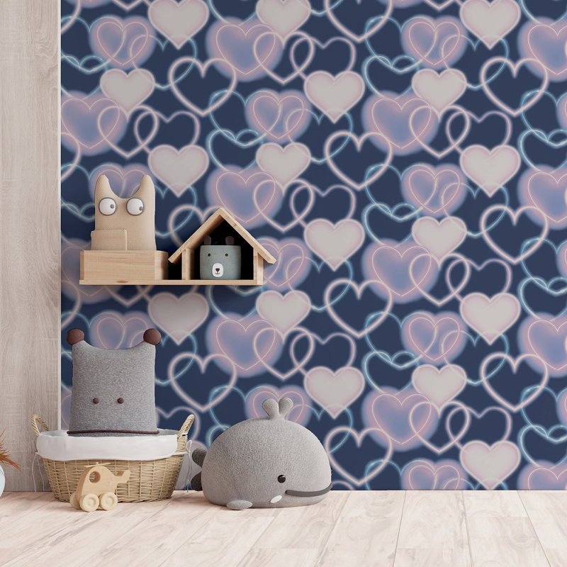 Papier peint Effie, Bleu