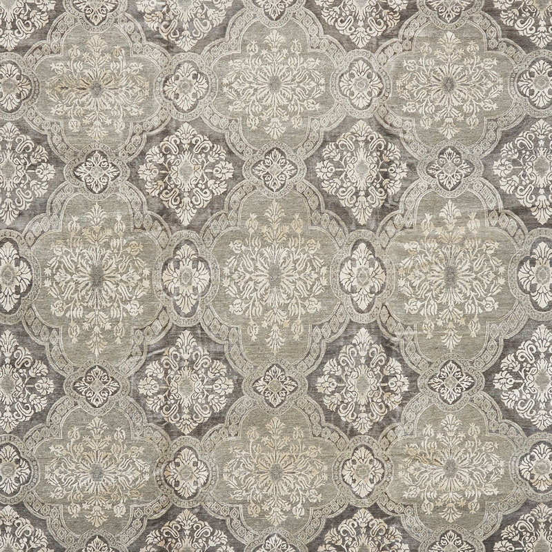 Grey Transitional Wool Blend Rug - 12' x 16'