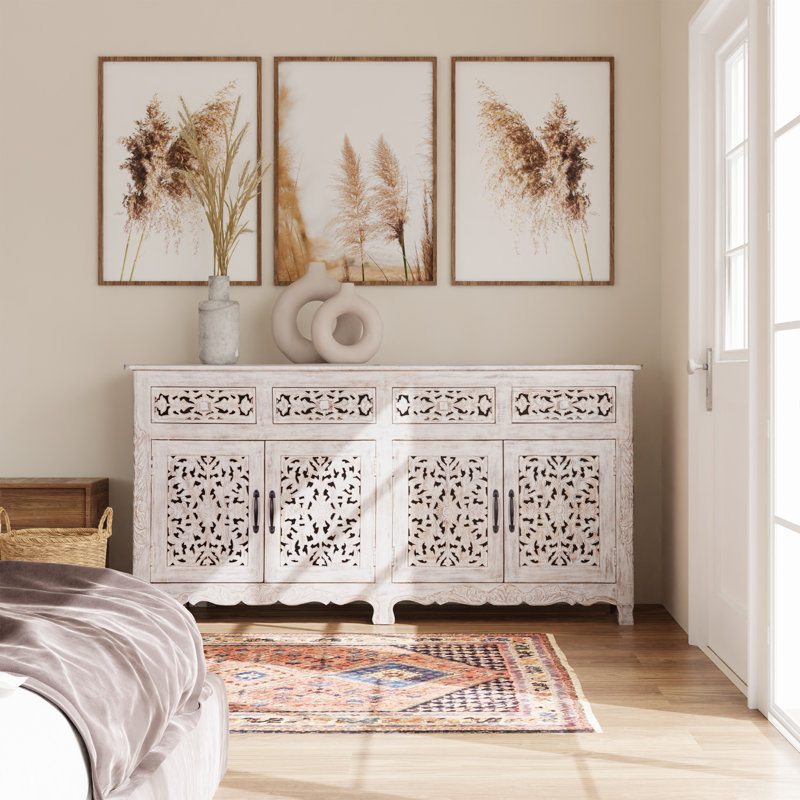Frankenmuth 71'' Sideboard, White Pearl