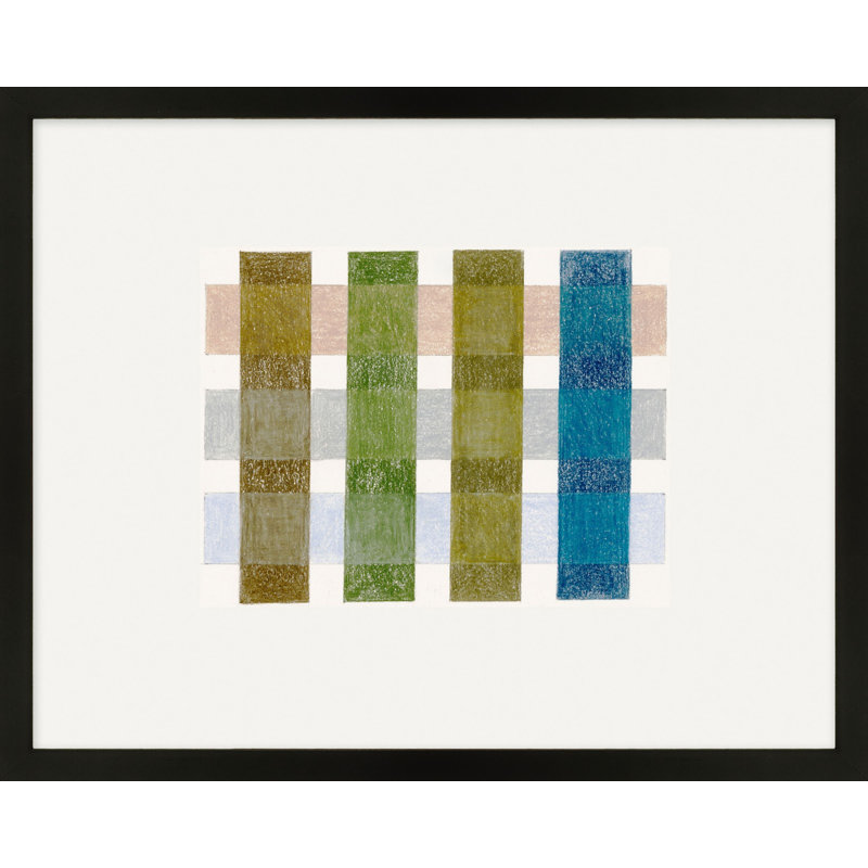 Gridlock V Print by Beth James, 16'' H X 20'' W X 1.25'' D, Black Framed
