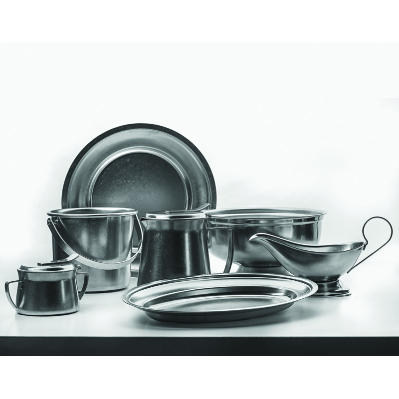 ORIGINAL VINTAGE Stainless Steel Serving, 5.5" W x 5.5" D