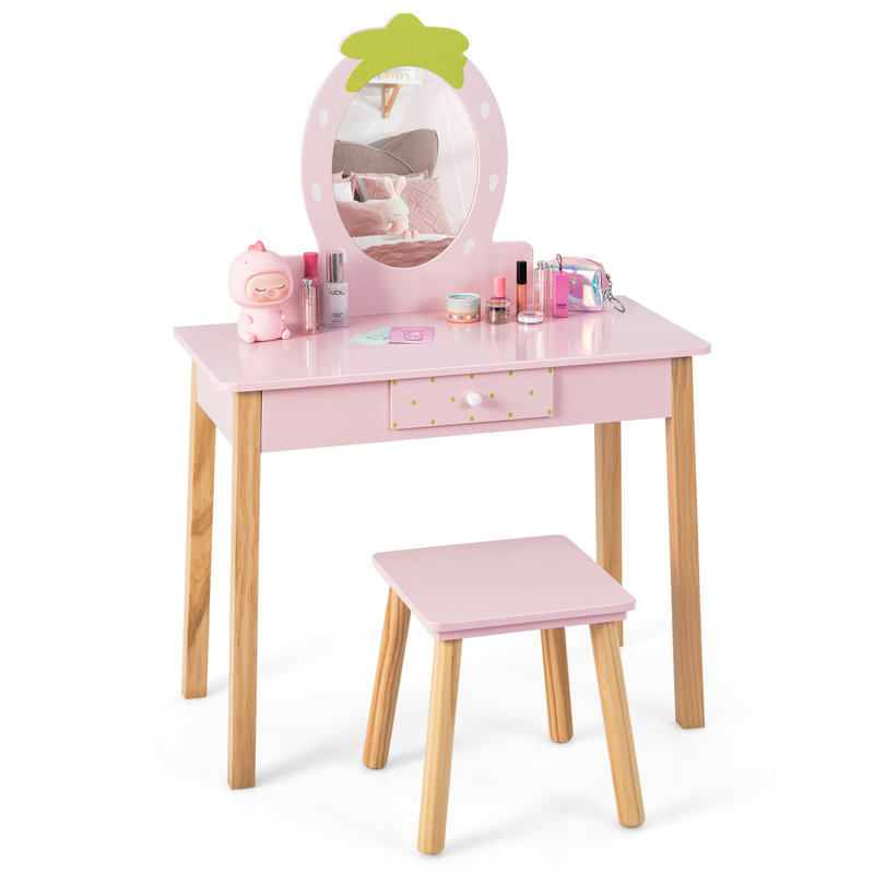 Drews Kids 2 Piece Rectangular Arts And Crafts Table and Chair Set