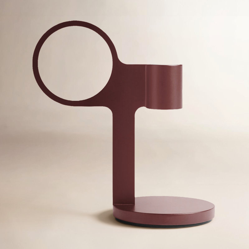 Who Goes There? Candlestick, Putty, 5" H x 4" W 