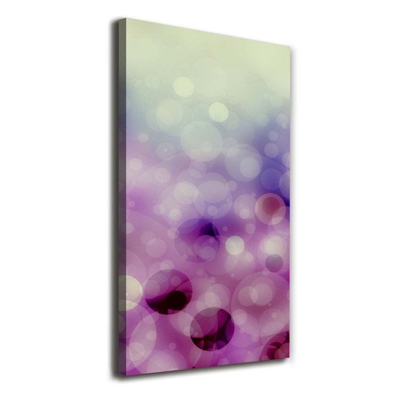 Violet Wheels - Wrapped Canvas Print
