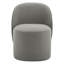 Chaise d'appoint rembourrée avec roulettes Lola (ensemble de 2)-121011811