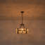 Lustre tambour 4 lumières à intensité variable