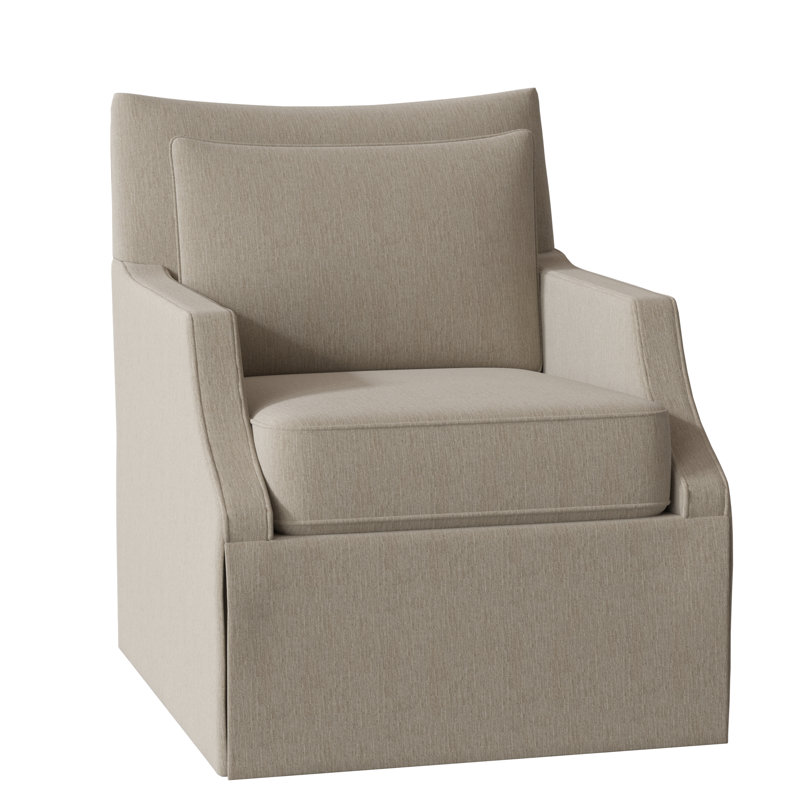 Fauteuil l 29 po Holly, 8789 100% polyester écorce, Amande chamois
