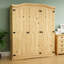 Harold 3 Door Solid Wood Wardrobe-120248704