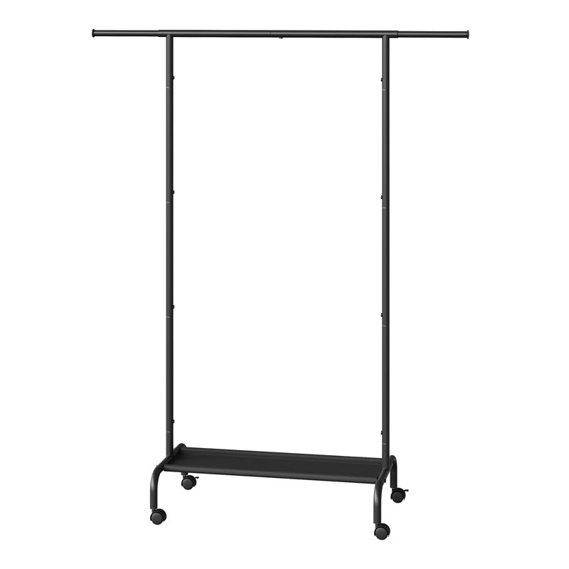 124cm Adjustable Clothing Rack, Black