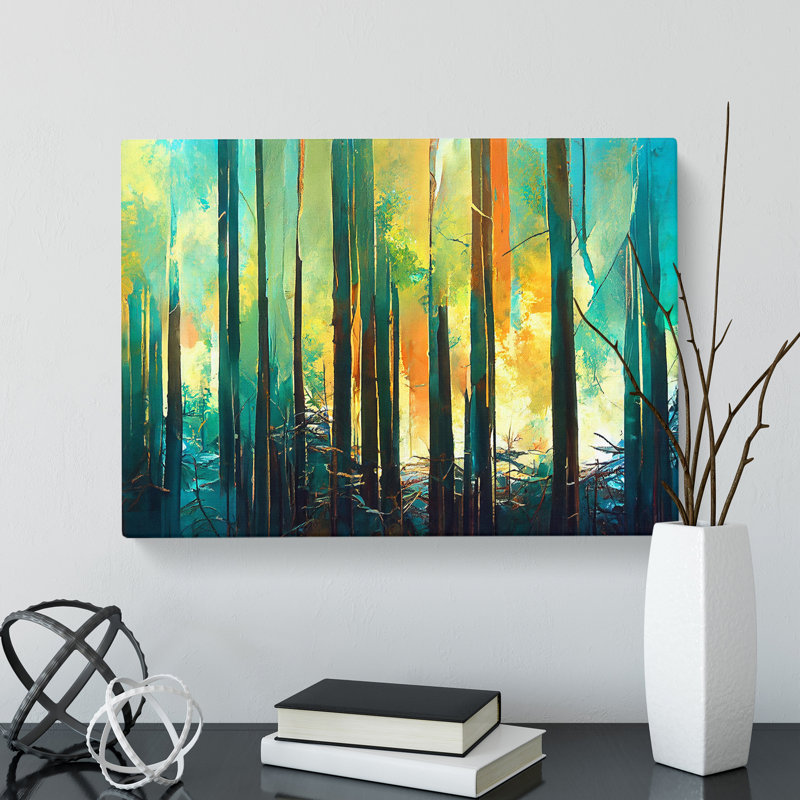 Captivating Abstract Forest Vol.1 - Wrapped Canvas, 35cm H x 50cm W x 3cm D