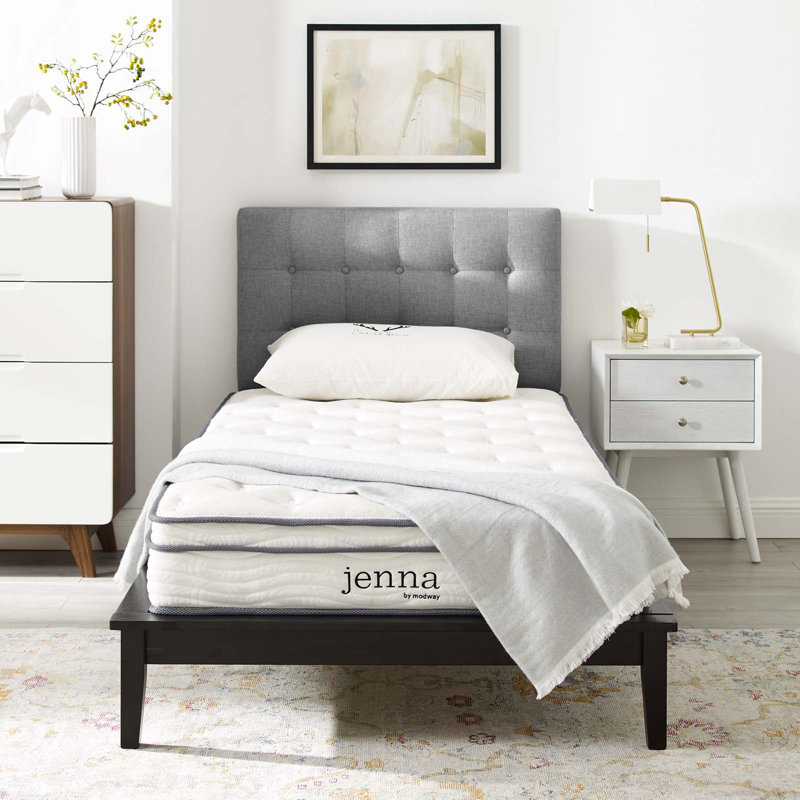 Modway Jenna Innerspring and Foam Mattress, Twin, 14"