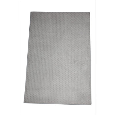 Ensemble de tapis géométriques touffetés en polyester à motif géométrique gris