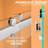 68" - 72" W x 79'' H Double Sliding Frameless Shower Door with Upgraded Soft-Closing & Tempered Glass-73009483
