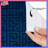 Blue Maze Pattern Shower Curtains Extra Long-205412518