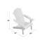 Chaise Adirondack pliante en bois massif Philbrick-88867679
