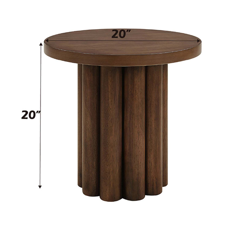 Table de bout Sanat, finition brune