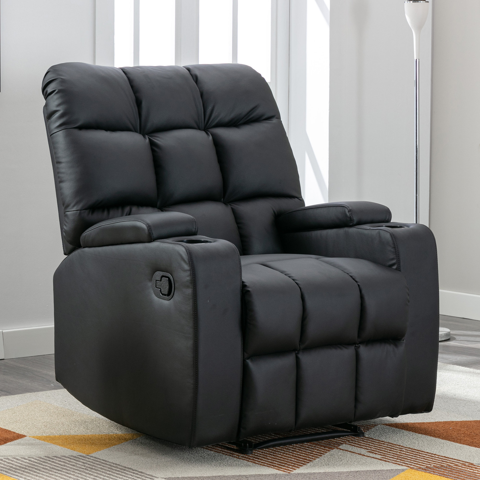 Walnew manual wall hugger recliner with massage sale