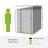Metal Lean-to Storage Shed-98251115-98251114
