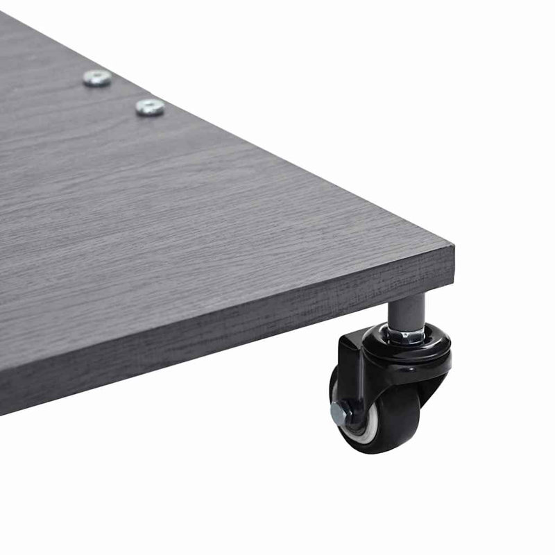 Steel Umbrella Base, Dark Wood