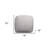 18" Gray Polyester Cube Outdoor Pouf Ottoman