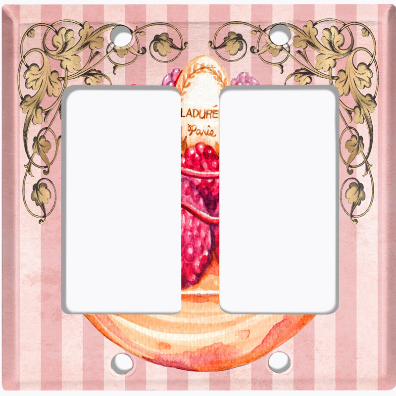 Food & Beverage 2 - Gang Toggle Light Switch Standard Wall Plate