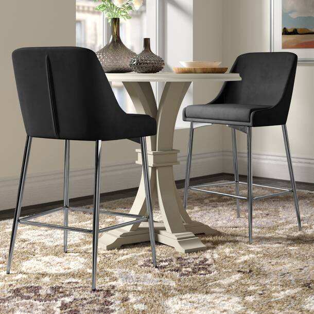 Everly Quinn Ellenberger Velvet Upholstered Dining Chair & Reviews ...