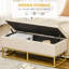 Banc de rangement rembourré Kristjana