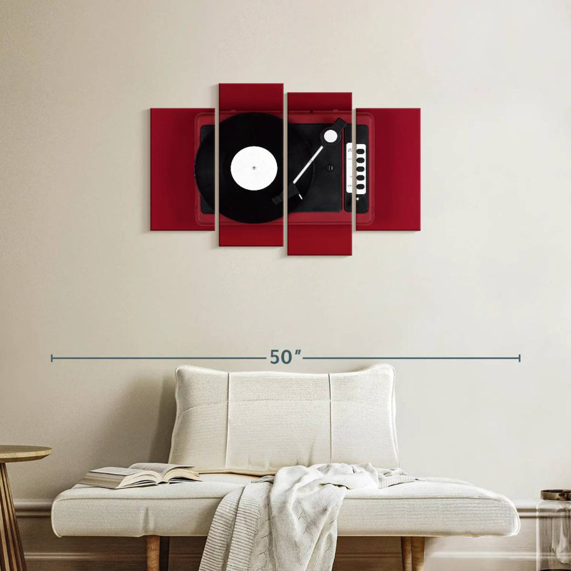 Abarca Red Turntable, 22" H x 36" W