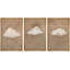 "Cloud Dreamy Minimalist Illustration Modern Art Decor Living Room Office Room" 3 pièces-100781055-100781057